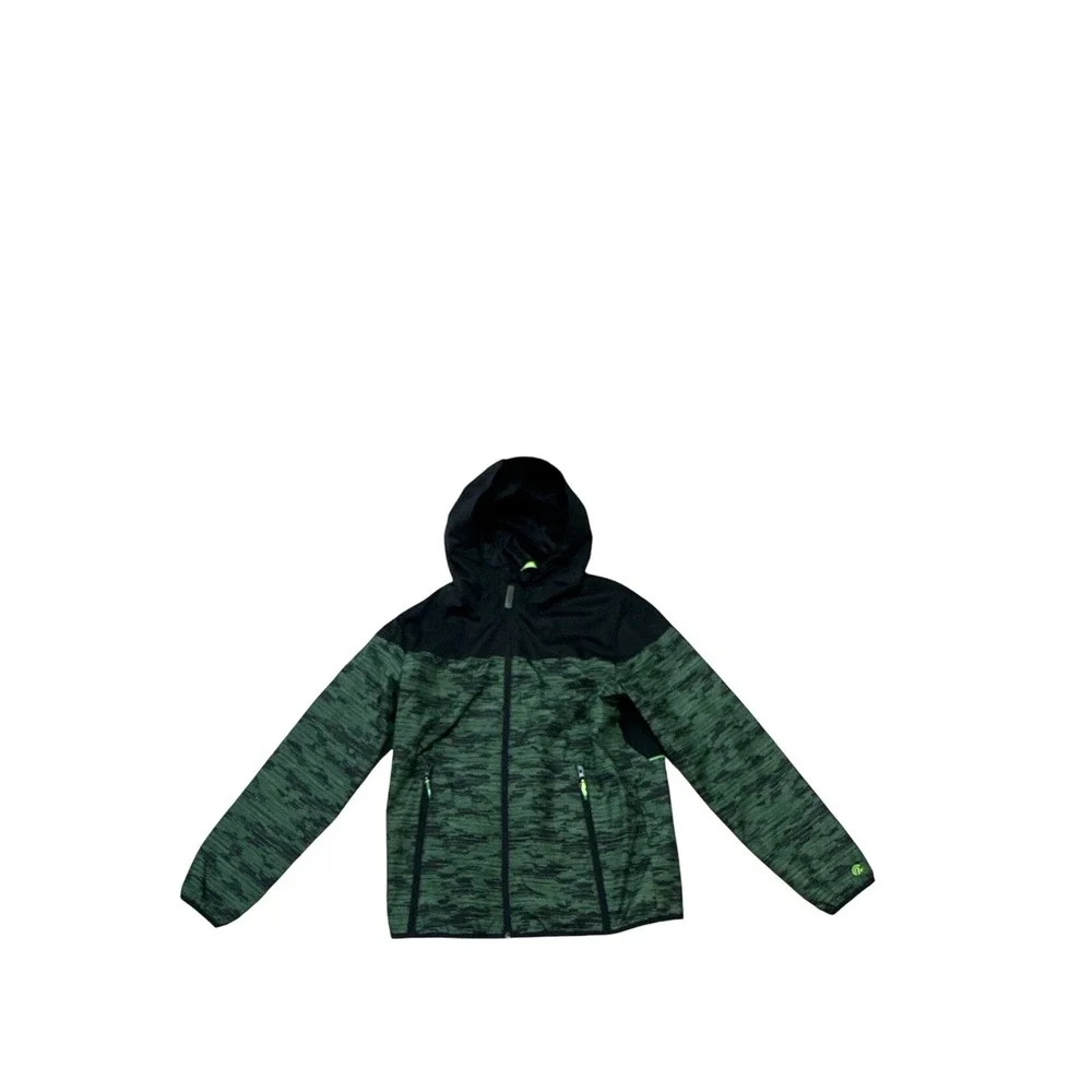 Champion Kids Green Camo Hooded Zip Up Jacket - Size‎ S (6-7)